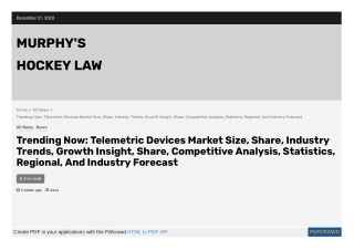 Telemetric Devices Market