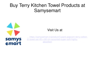 Buy 5 Pack Popcorn Terry Kitchen Towel