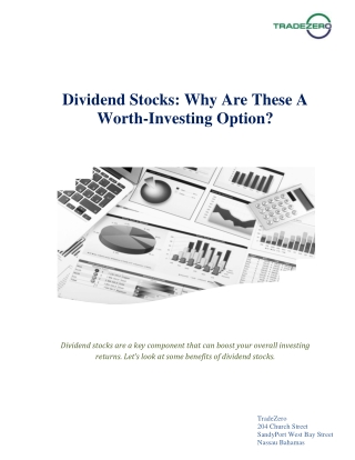 Dividend Stocks: Why Are These A Worth-Investing Option?