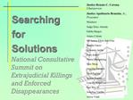 National Consultative Summit on Extrajudicial Killings and Enforced Disappearances
