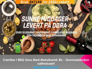 Carnitas I BBQ-Saus Med Meksikansk Ris - Gronnsakbuljon saltredusert