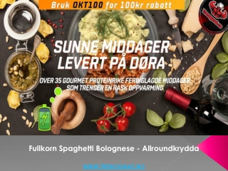 Fullkorn Spaghetti Bolognese - Allroundkrydda