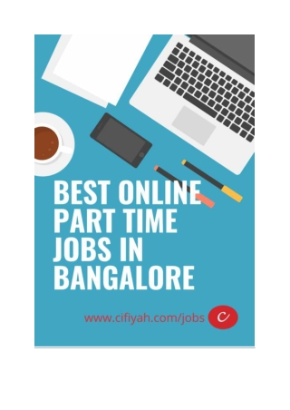 Best online part time jobs in Bangalore