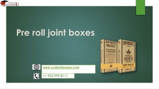 Incredible pre roll joint boxes and Point of Sale Material