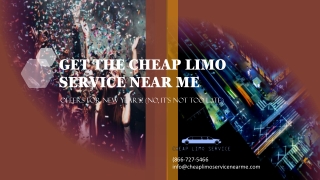 Get the Cheap Limo Service Near Me Offers for New Year’s! (No, It’s Not Too Late)
