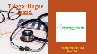 Get rid of trigger finger with non surgical treatment at home