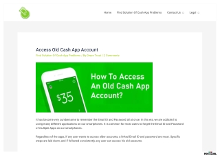 Access Old Cash App Account - Get into Account with in 2 Minutes Now