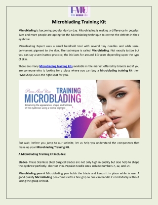 Microblading Training Kit