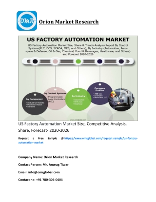 US Factory Automation Market Size, Competitive Analysis, Share, Forecast- 2020-2026