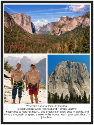 GELATO GLOBAL PRINT - Premium Semi-Glossy Paper Wooden Framed Poster - Yosemite National park