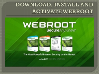 How to Download and Install Webroot Security on PC - Webroot.com/safe