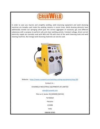 Single Phase MIG Welding Machine Price in India