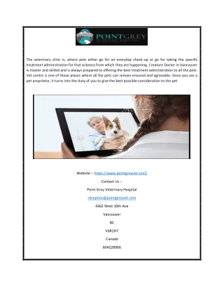 Top Veterinary Clinic Vancouver | Point Grey Veterinary Hospital Vancouver