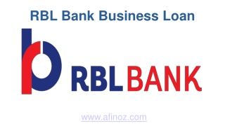 Apply RBL Bank Business Loan @ 18% only