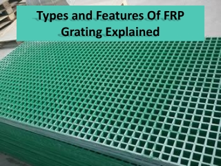 FRP Gratings resins types & used