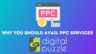 Why you should avail PPC services