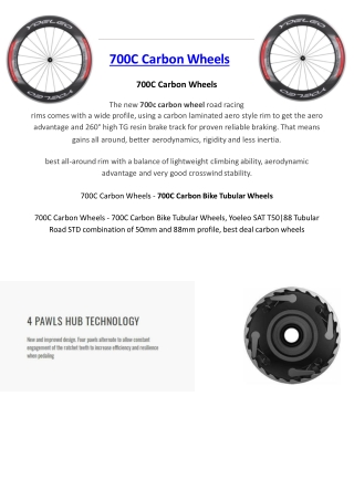 700C Carbon Wheels