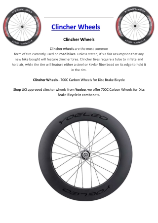 Clincher Wheels