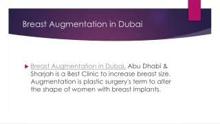 breast augmentation in dubai