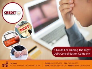 A guide for finding the right debt consolidation company