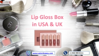 Printed Personalized Branded Lip gloss box in USA