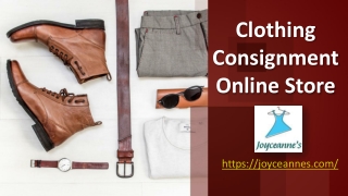 Clothing Consignment Online Store