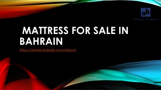 Mattress for Sale in Bahrain