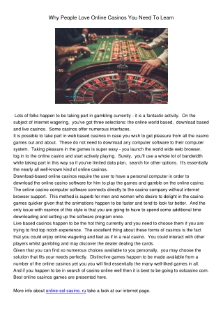 Sol Casino Online