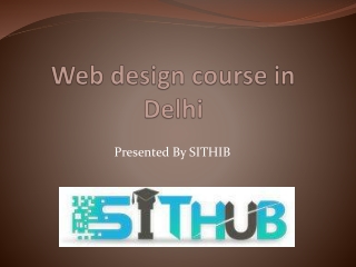 Web design course in Delhi