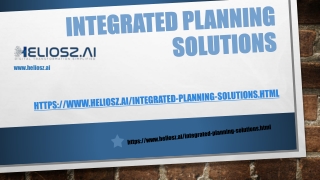 Integrated Planning Solutions