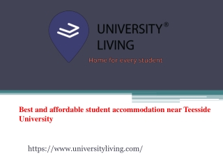 Best and affordable student accommodation near teesside university