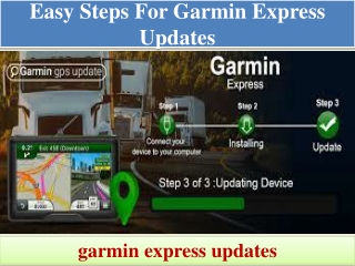 Easy steps  for garmin express updates