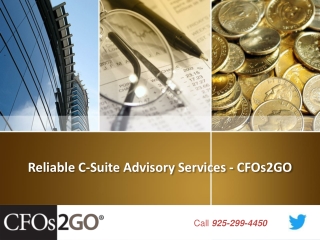 Reliable C-Suite Advisory Services - CFOs2GO