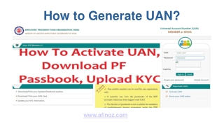 How to Generate UAN online?