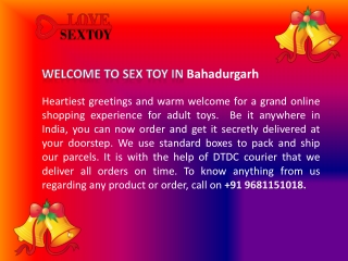 Adult Toys In Bahadurgarh | Call  91 9681151018