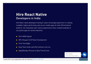 Hire React Native Developers in India: 50% Cheaper & 2X Faster