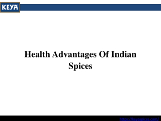 Health Advantages Of Indian Spices