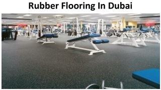 Rubber flooring dubai