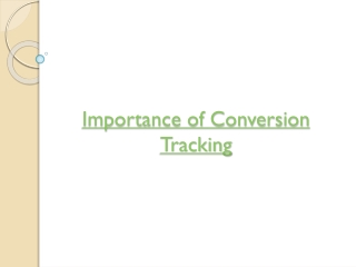 importance of conversion tracking