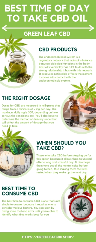 When is the best time to take CBD Oil?