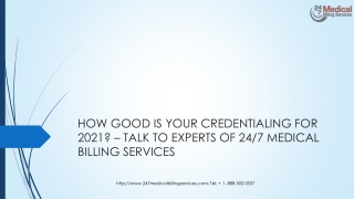 HOW GOOD IS YOUR CREDENTIALING FOR 2021?