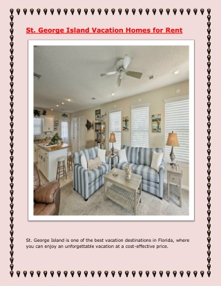 St. George Island Vacation Homes for Rent