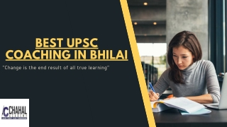 Best UPSC Coaching in Bhilai