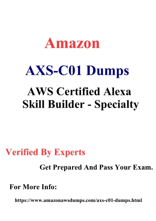 Free AXS-C01 Questions Answers - Latest Amazon Study Material