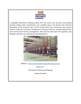 Warehouse Racking Systems Sydney | Industrialshelvingandracking.com.au