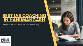Best IAS Coaching in Hanumangarh
