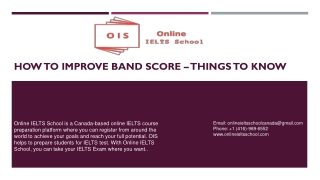How to improve band Score – Things to know