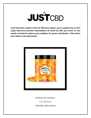 Comprar aceite de CBD para vapear