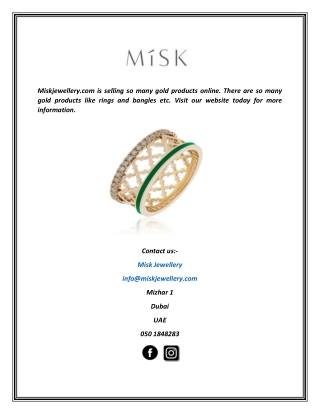 gold shops in dubai | miskjewellery.com