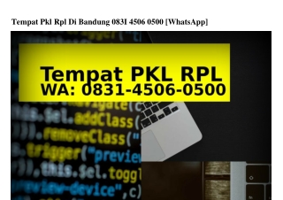 Tempat Pkl Rpl Di Bandung Ö831 45Ö6 Ö5ÖÖ{WA}